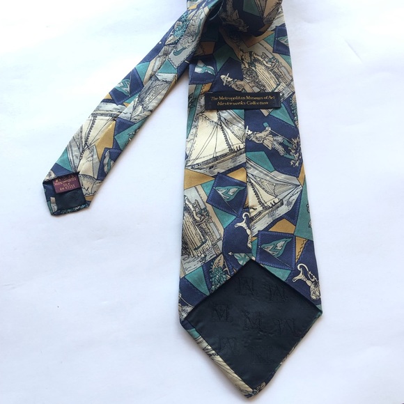 Rare The Metropolitan Museum of Art Silk Tie - Picture 5 of 7